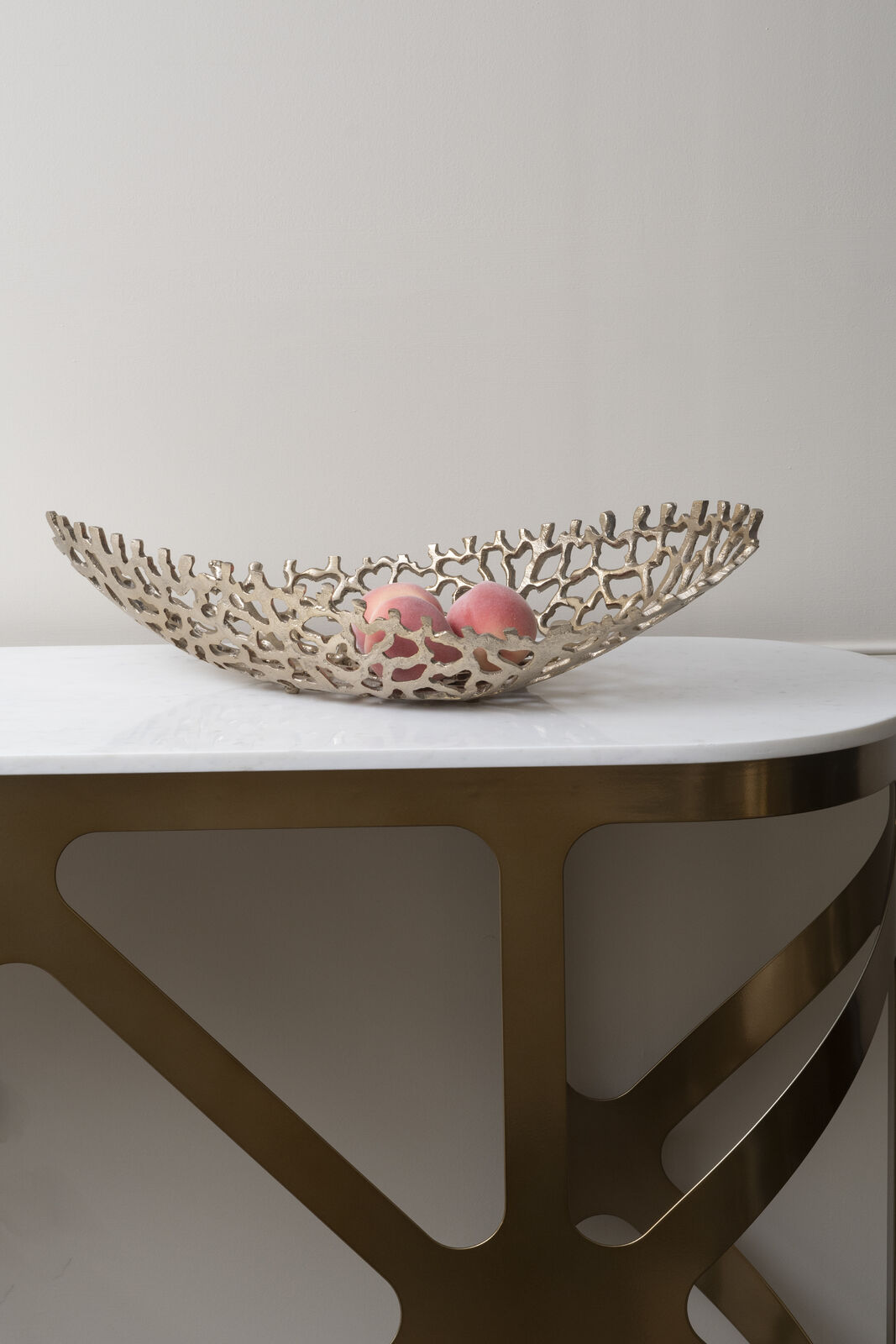 Aussie Gold Aluminium Coral Ellipse Bowl